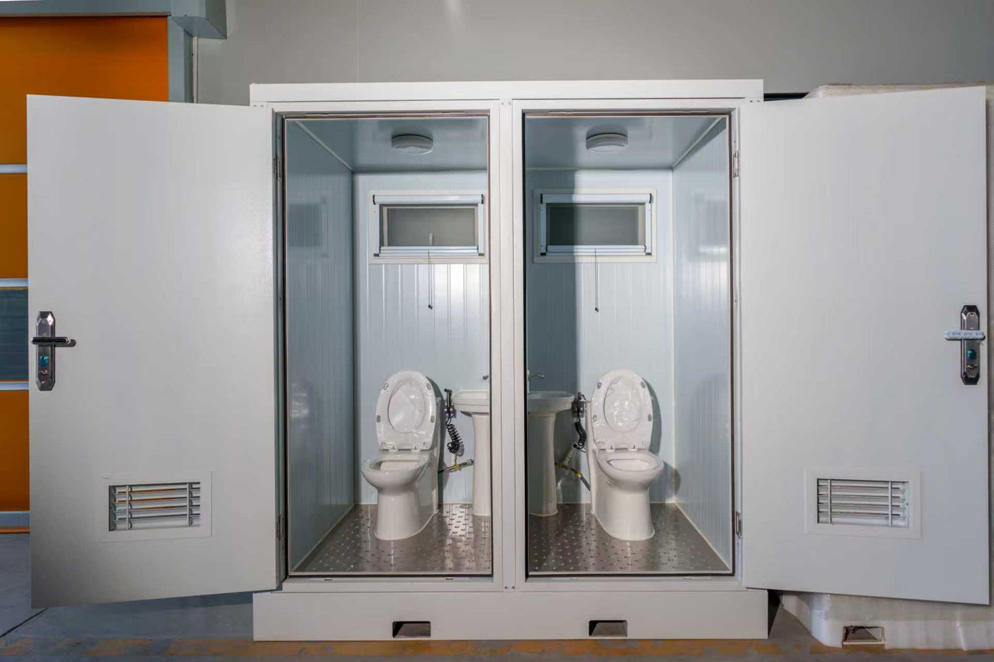 Movotex Portable Restroom Unit - Twin Toilet