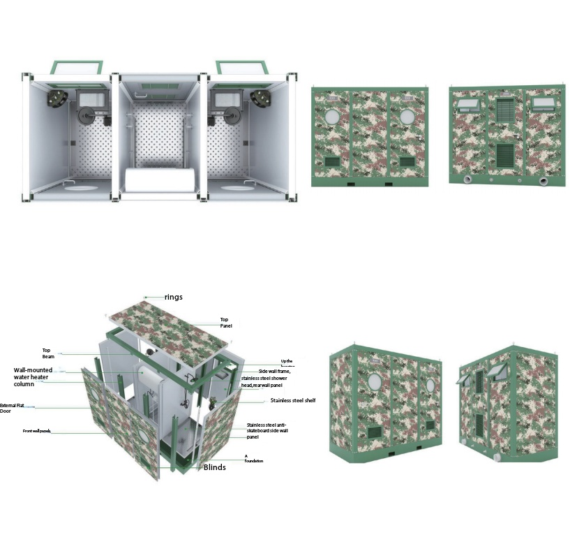 Double Shower and Storage Room