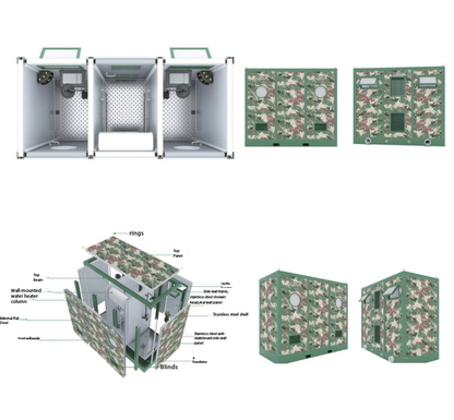 Double Shower and Storage Room