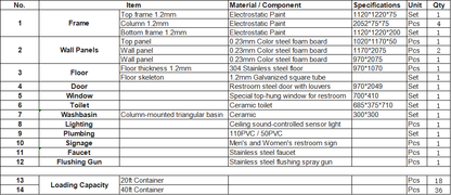 Movotex Durable Portable Toilet Unit - Ceramic Toilet Model